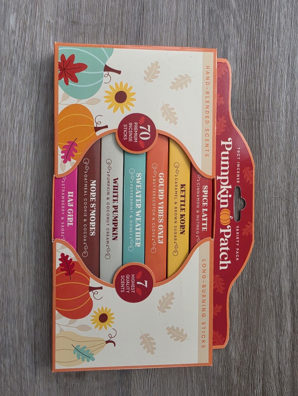 Pumpkin Patch Variety Pack Incense Sticks - Autumn Scents (Multicolor)